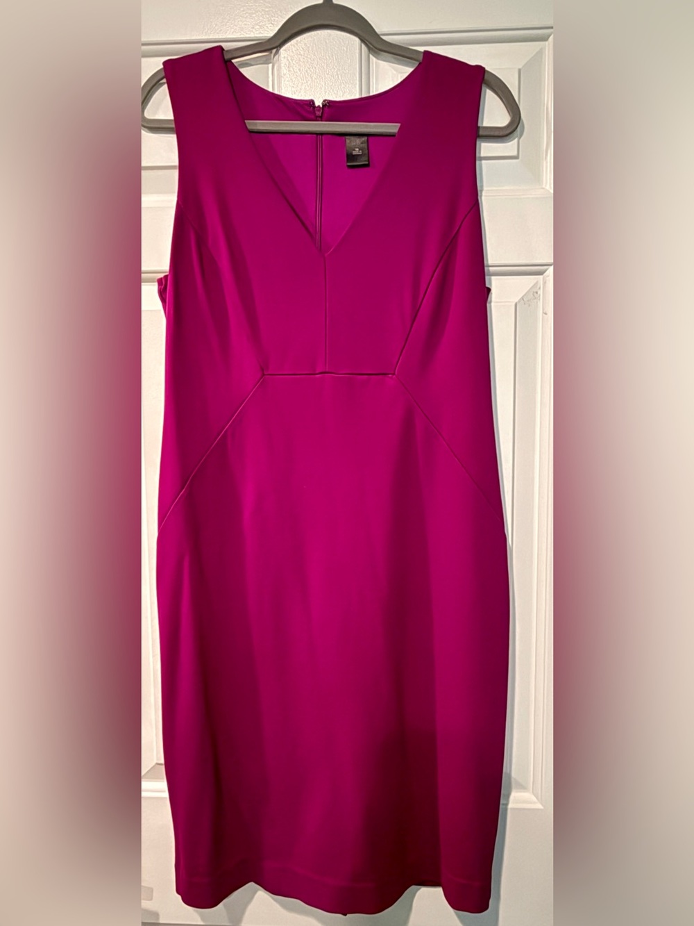 Ann Taylor Factory Magenta Sheath Midi Dress